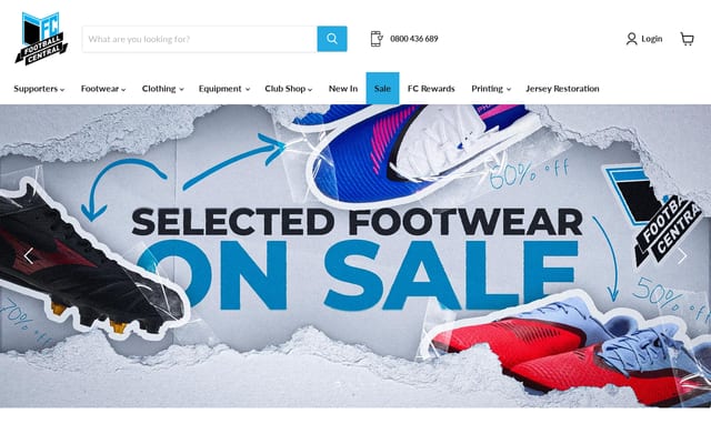 Screenshot of footballcentral.co.nz
