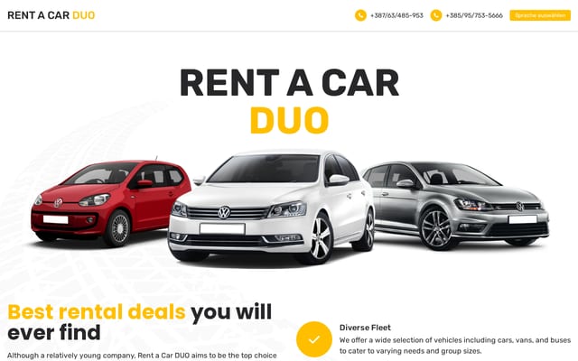 Screenshot of rentacar-duo.com