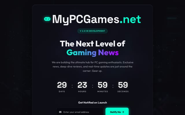 Screenshot of mypcgames.net