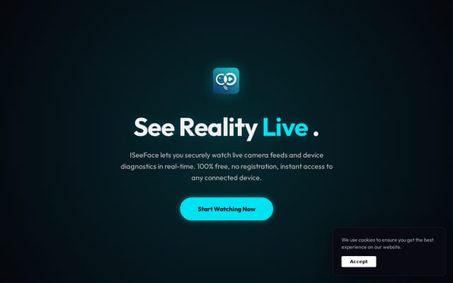 Screenshot of iseeface.app
