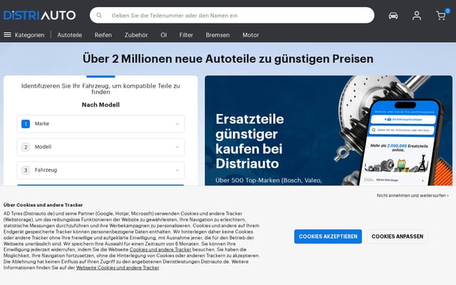 Screenshot of distriauto.de