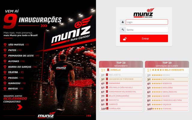 Screenshot of sistemamuniz.com.br