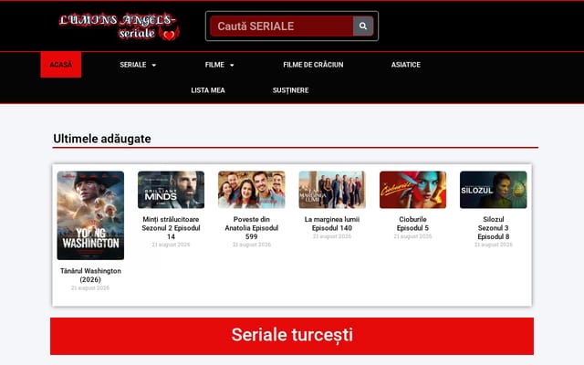 Screenshot of luminsangelsseriale.com