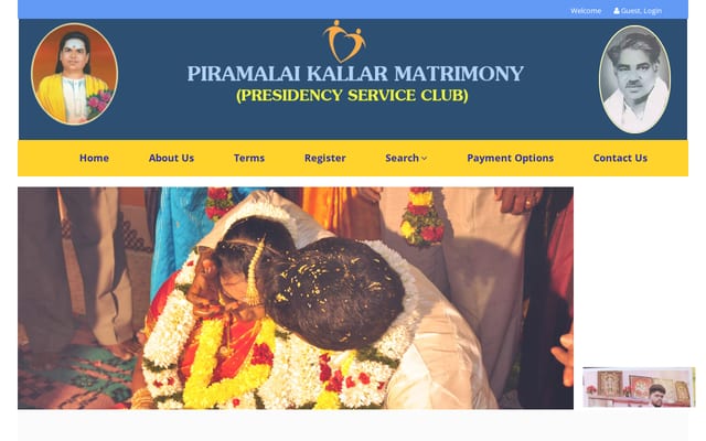 Screenshot of tnpiramalaikallarmatrimony.com