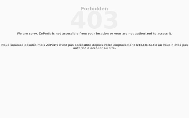 Screenshot of zeperfs.com