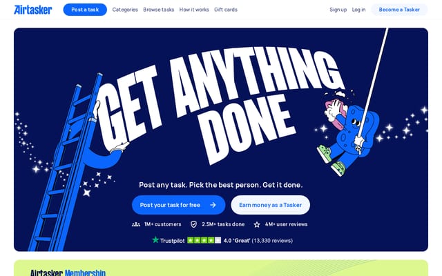Screenshot of airtasker.com