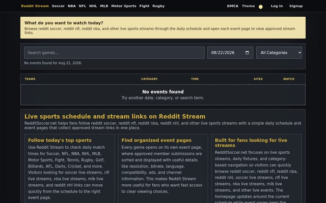 Screenshot of redditsoccer.net