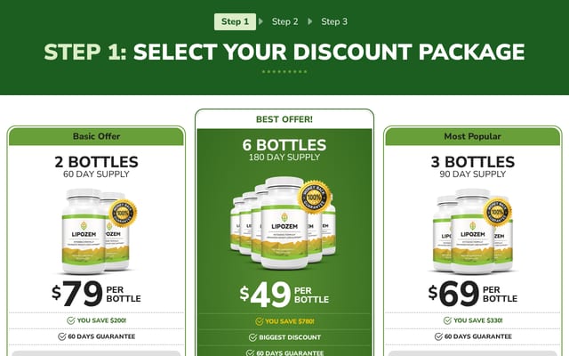 Screenshot of lipozem.com