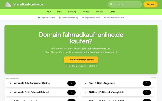 Screenshot of fahrradkauf-online.de
