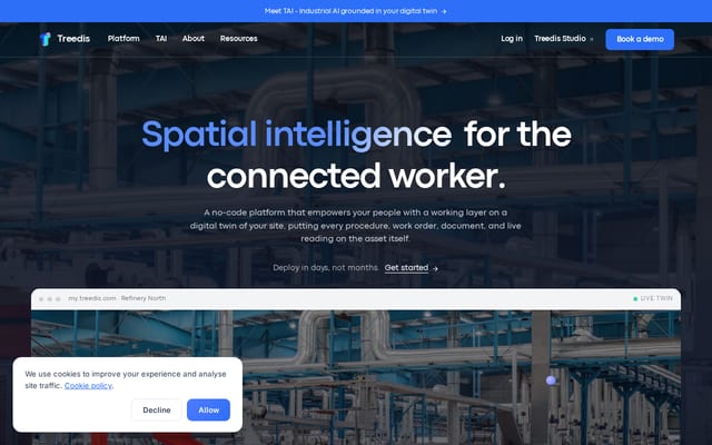 Screenshot of treedis.com
