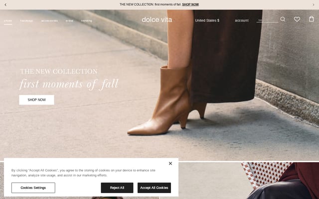 Screenshot of dolcevita.com