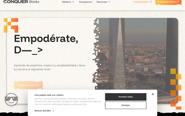 Screenshot of conquerblocks.com