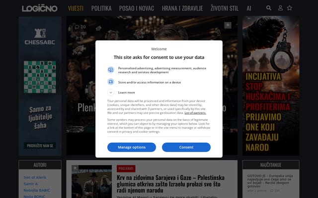 Screenshot of logicno.com