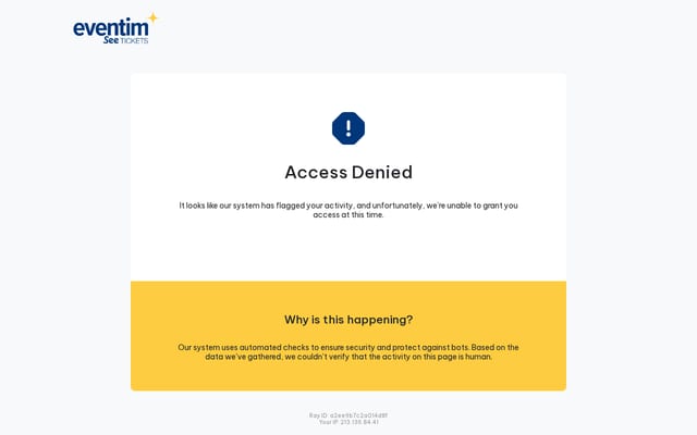 Screenshot of eventim.us