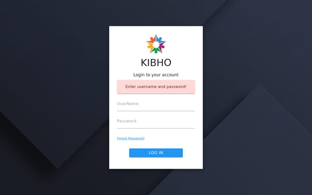 Screenshot of kibho.in