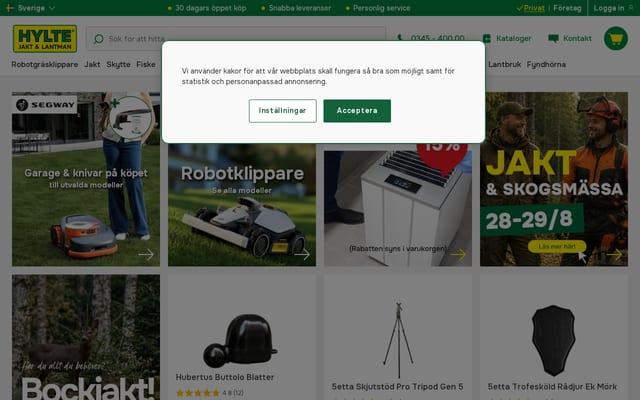 Screenshot of hylte-lantman.com