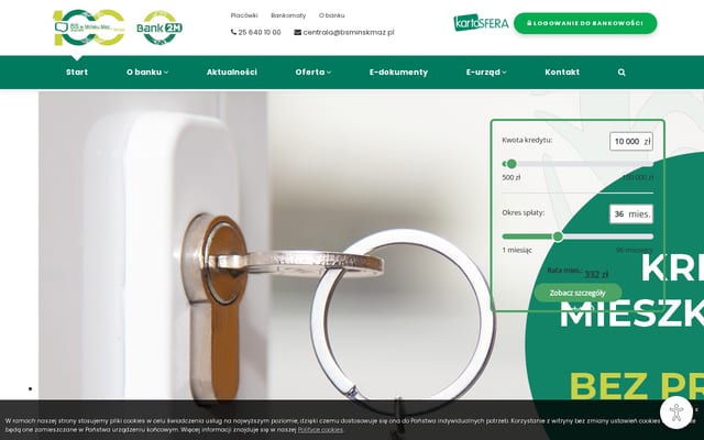 Screenshot of bsminskmaz.pl