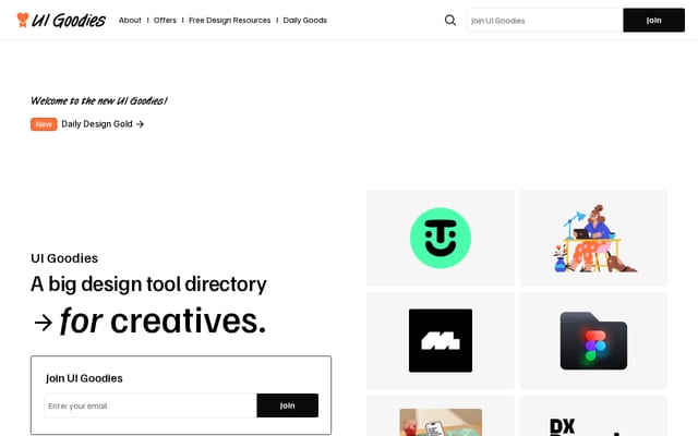 Screenshot of uigoodies.com