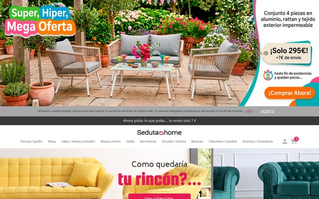 Screenshot of sedutahome.es