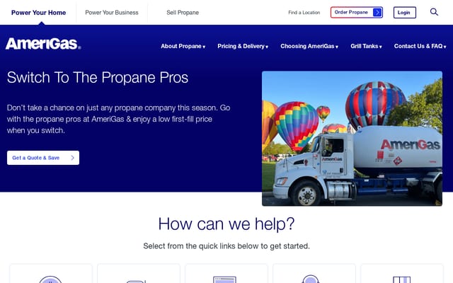 Screenshot of amerigas.com
