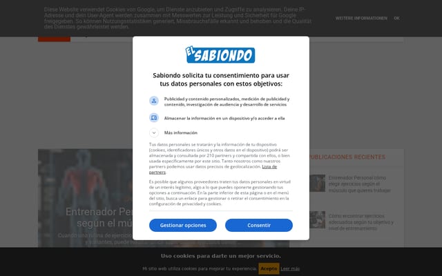 Screenshot of sabiondo.club