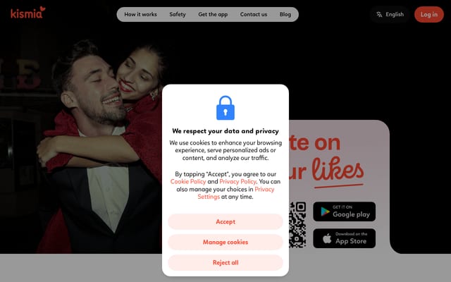 Screenshot of kismia.com