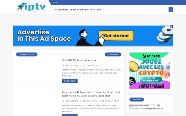 Screenshot of free-iptv-playlist-m3u.blogspot.com