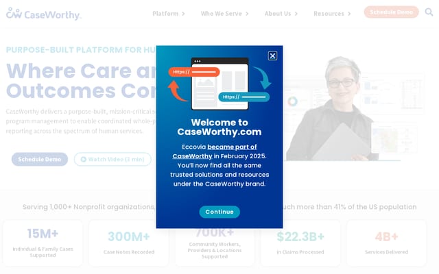 Screenshot of eccovia.com