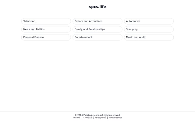 Screenshot of spcs.life