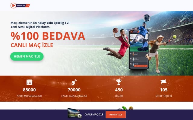Screenshot of sporlig.tv