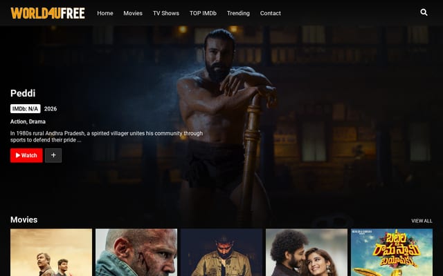 Screenshot of world4ufree.co.in