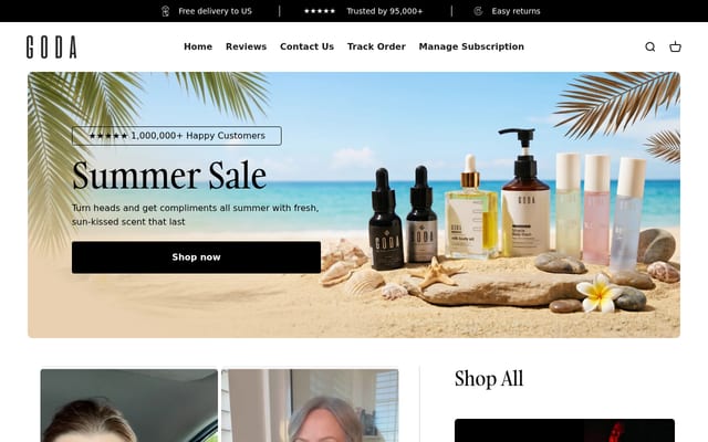 Screenshot of goda.co