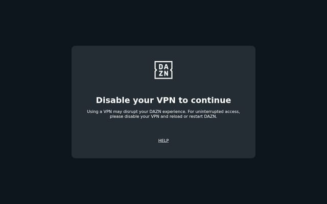 Screenshot of dazn.com