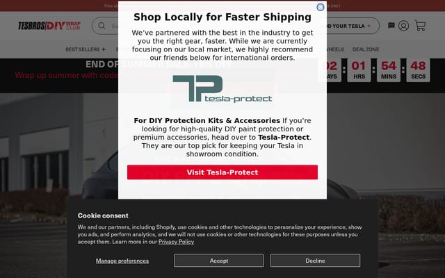 Screenshot of tesbros.com