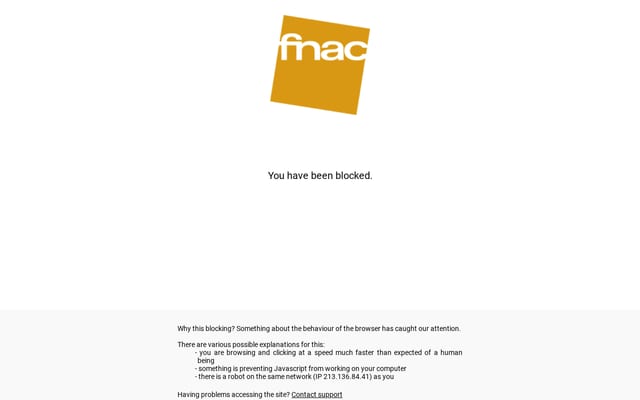 Screenshot of fnac.com