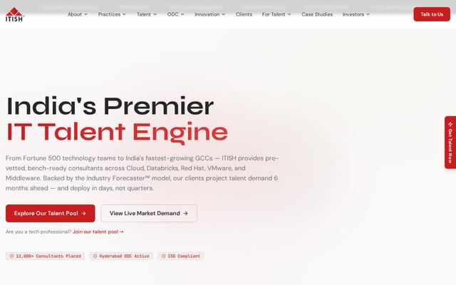 Screenshot of itish.in