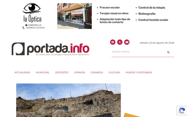 Screenshot of portada.info