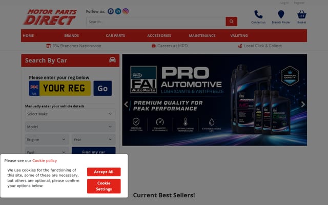 Screenshot of mpdonline.co.uk