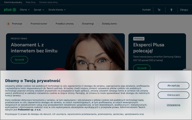 Screenshot of plus.pl