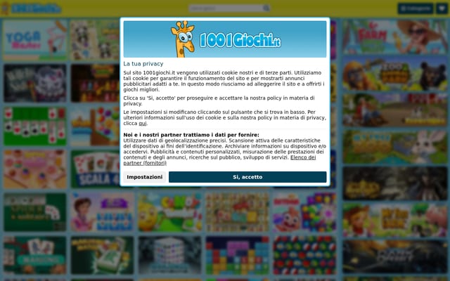 Screenshot of 1001giochi.it