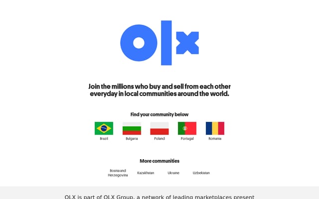 Screenshot of olx.com