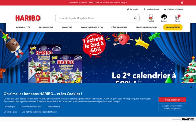 Screenshot of laboutiqueharibo.fr