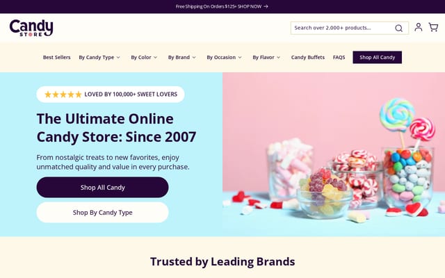 Screenshot of candystore.com