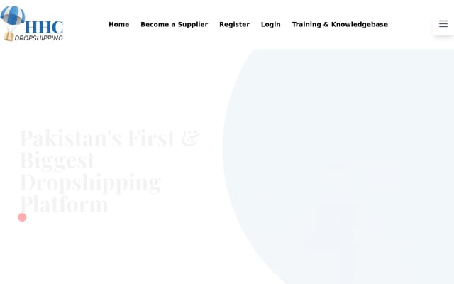 Screenshot of hhcdropshipping.com