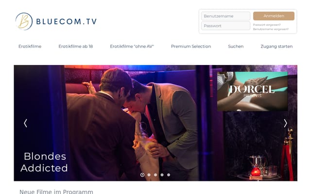 Screenshot of bluecomtv.de