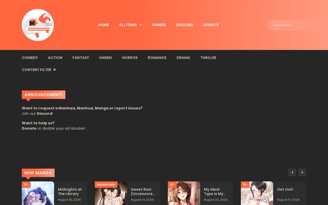 Screenshot of madaradex.org