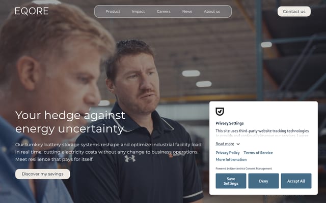 Screenshot of eqore.net