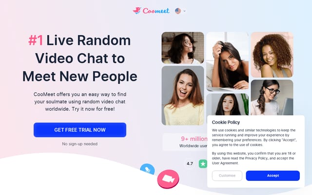 Screenshot of coomeet.live