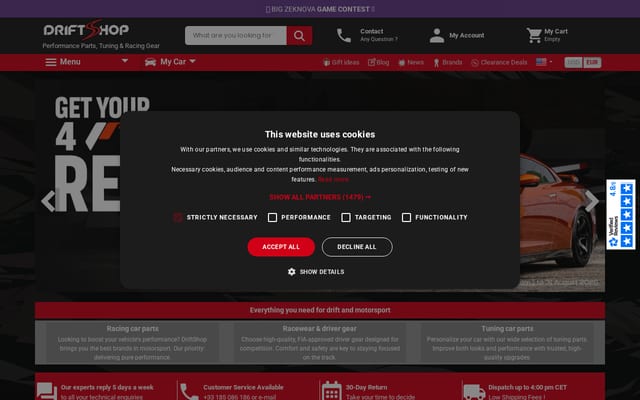 Screenshot of driftshop.com