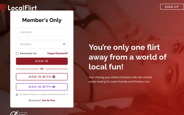 Screenshot of localflirt.com
